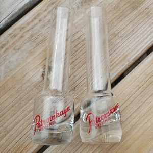 RARE Petrovskaya Vodka Shot Glasses Cool shape!